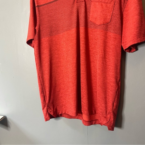 Under Armour Men's Red Athletic Polo Shirt size large - Picture 3 of 7